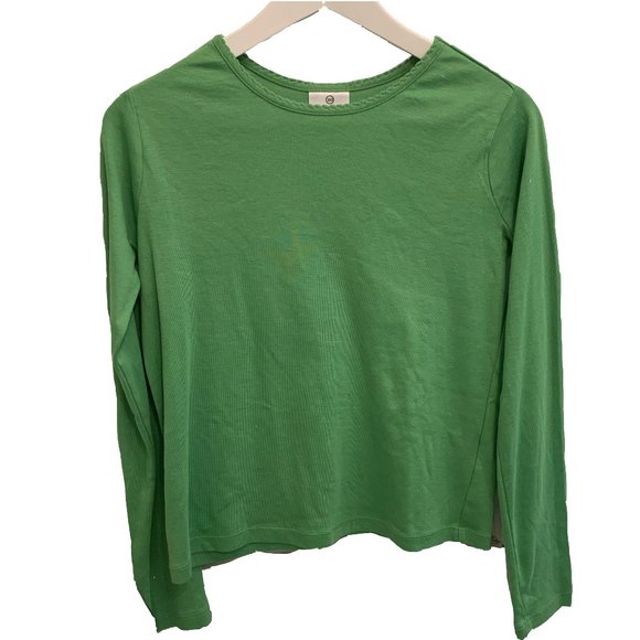 Hanna Andersson Long Sleve Green Top - Picture 1 of 4